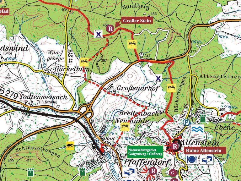 Tour 12 - von Altenstein nach Saarhof und Breitenbach