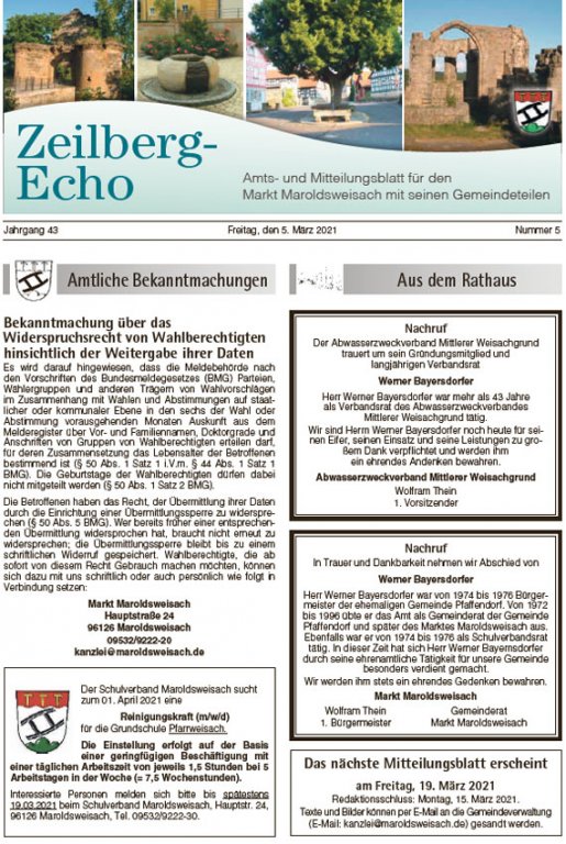 Mitteilungsblatt 2021 / 05