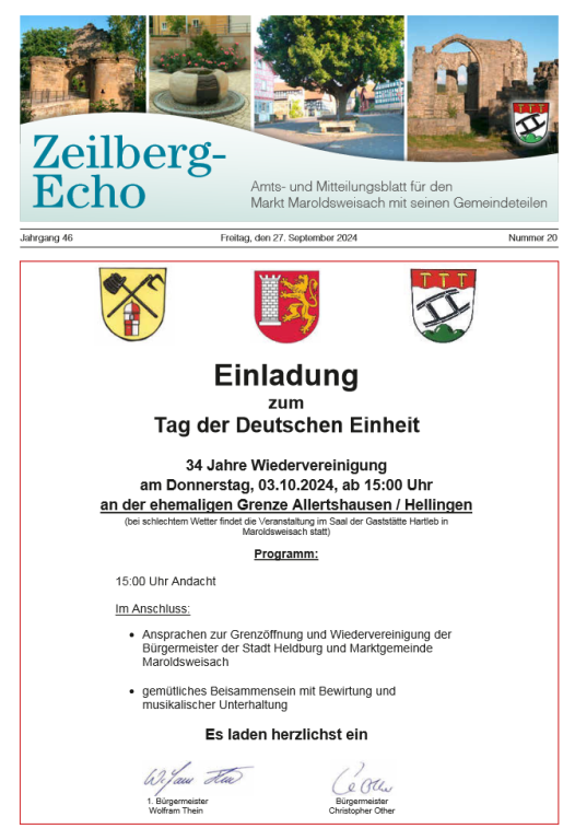 TS Mitteilungsblatt 20/2024