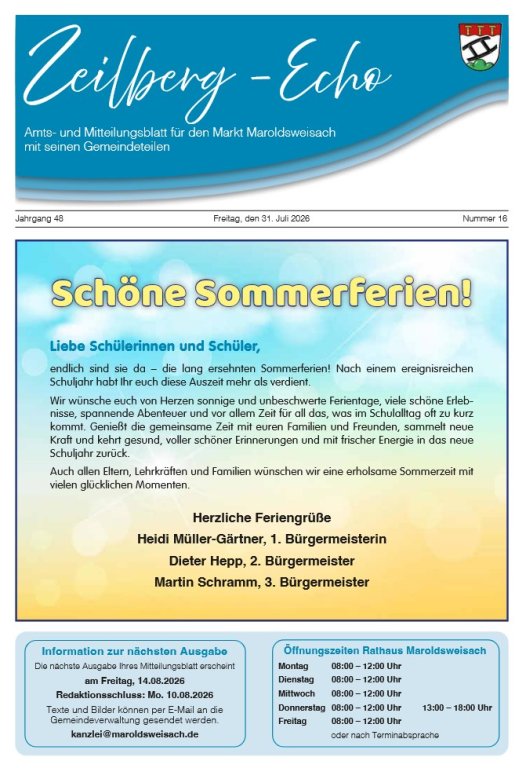 TS Mitteilungsblatt 16/2026