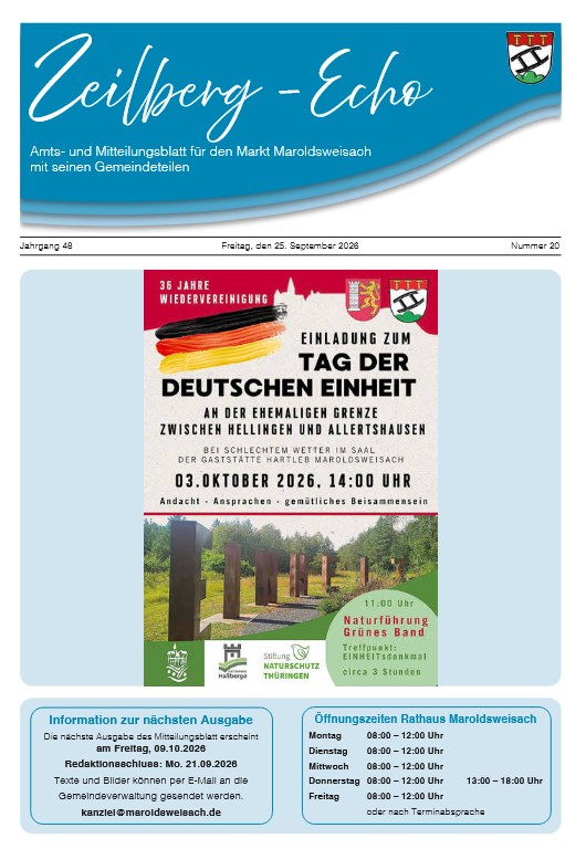 TS Mitteilungsblatt 20/2026