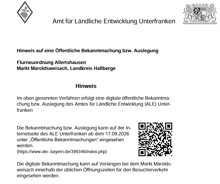 Flurneuerordnung Allertshausen
